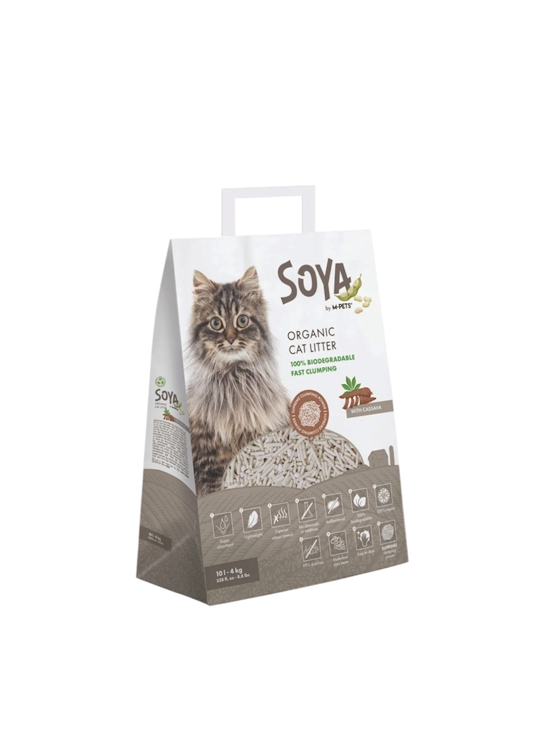 Soya Cassava Cat litter 2.5Kg / 6Lt